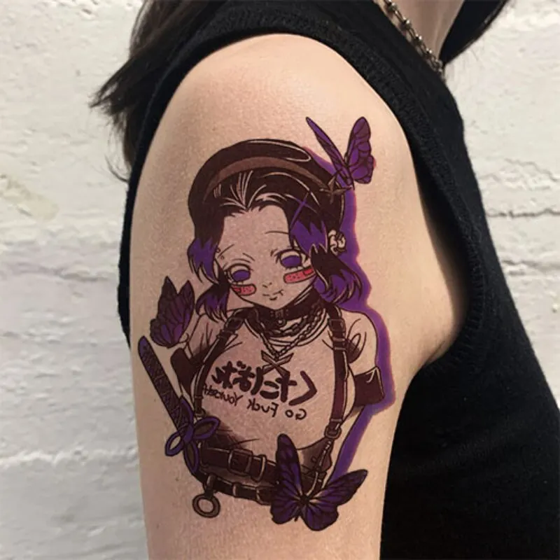 The Little Prince and the Fox Sexy Cute Rabbit Girl Mask Chica Waterproof Durable Female Male Cute Cartoon Anime Tattoo stickers