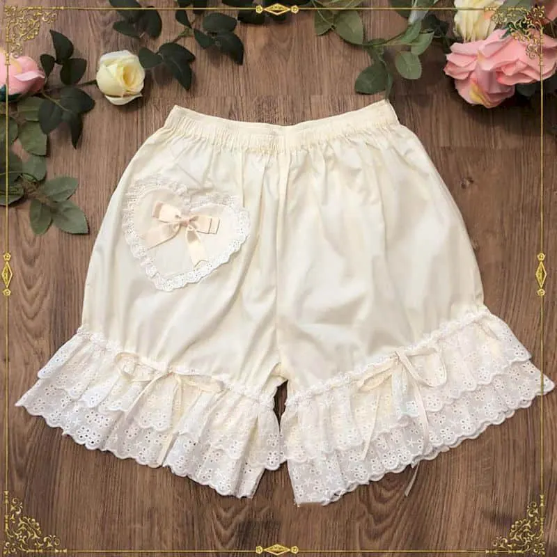 Soft Sister Shorts Lolita Cotton-trimmed Pumpkin Pants for Girls Anti-empty Leggings Home Shorts with Japanese JK Safety Pants