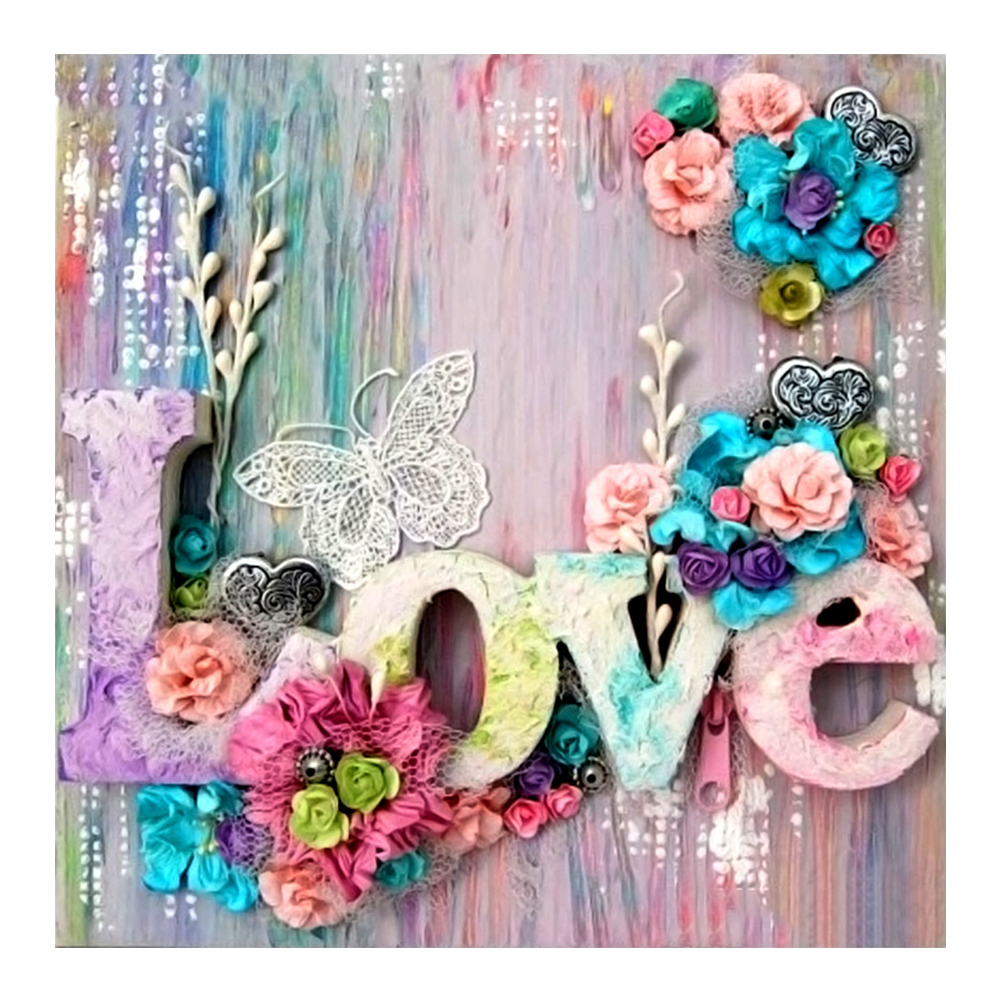 

Letters - Square Drill Diamond Painting - 45*45CM, 501 Original