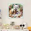 Guitar Schnauzer-11CT Stamped Cross Stitch 40*40cm/15.75*15.75in