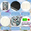 (US Local)5D DIY Owl Diamond Art Painting Notebook Kit Crystal Notepad Sketchbook Gifts