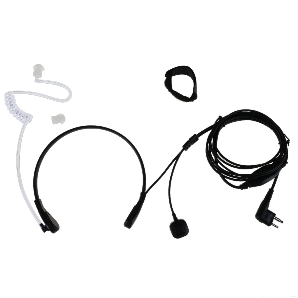 

2 Pin PTT Throat Mic Covert Acoustic Tube Earpiece Headset for Motorola, 501 Original