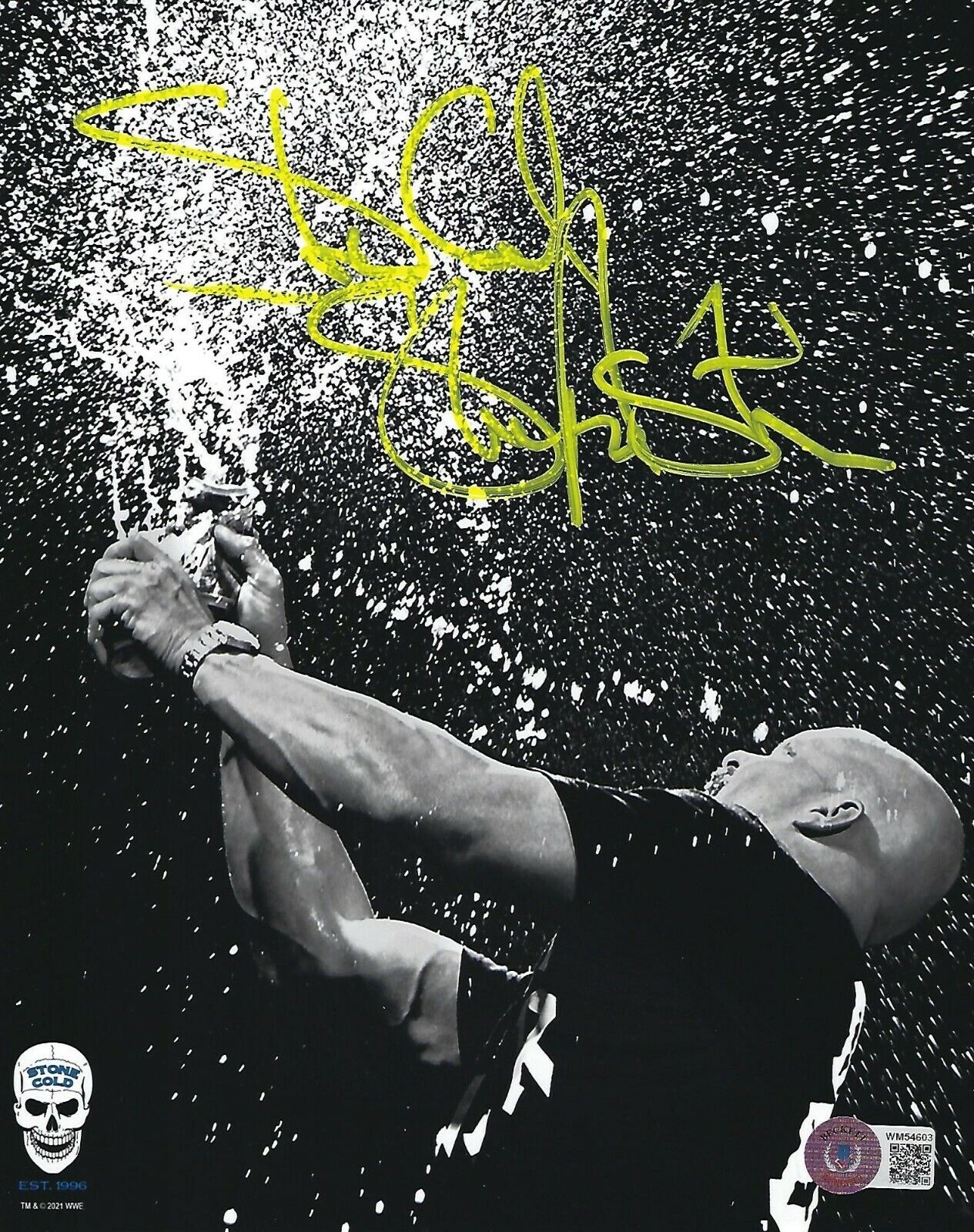 Stone Cold Steve Austin Signed 8x10 Photo Poster painting BAS COA WWE 3:16 Picture Autograph 603