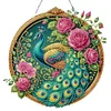(US Only)Peacock 2D Flat DIY Diamond Painting Set Diamond Art Pendant Home Wall Decor