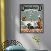 Bathroom Puppy Full 11CT 3 Strands DIY Stamped Cross Stitch Kits 40x50cm Embroidery Needlepoint Starter Kit for Beginners Adults Gift Home Wall Decor