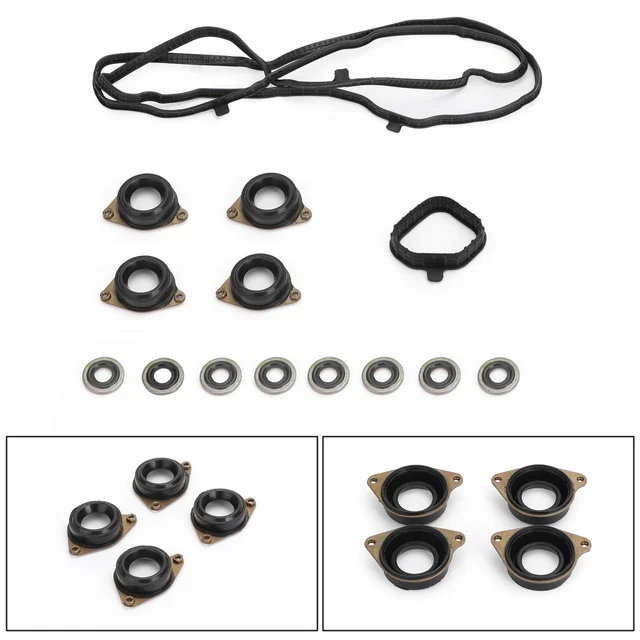 Genuine Valve Cover Gasket Set 120305A2A01 For Honda Accord K24 12030-5A2-A01 Black