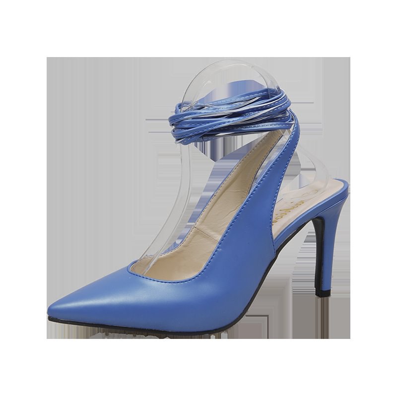 Strap club stiletto female pointed high heels - vzzhome