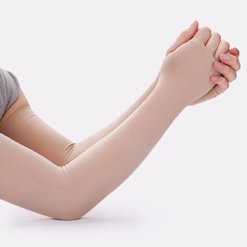 Arm Warmers Women Solid Summer Breathable High Elasticity Thin Sunscreen Womens All-match Outdoor Leisure Simple Trendy Chic New