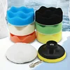 9 Pcs 5 Inch Buffer Drill Wheel Polisher Reusable Buffing Waxing Sponge Pads Kit