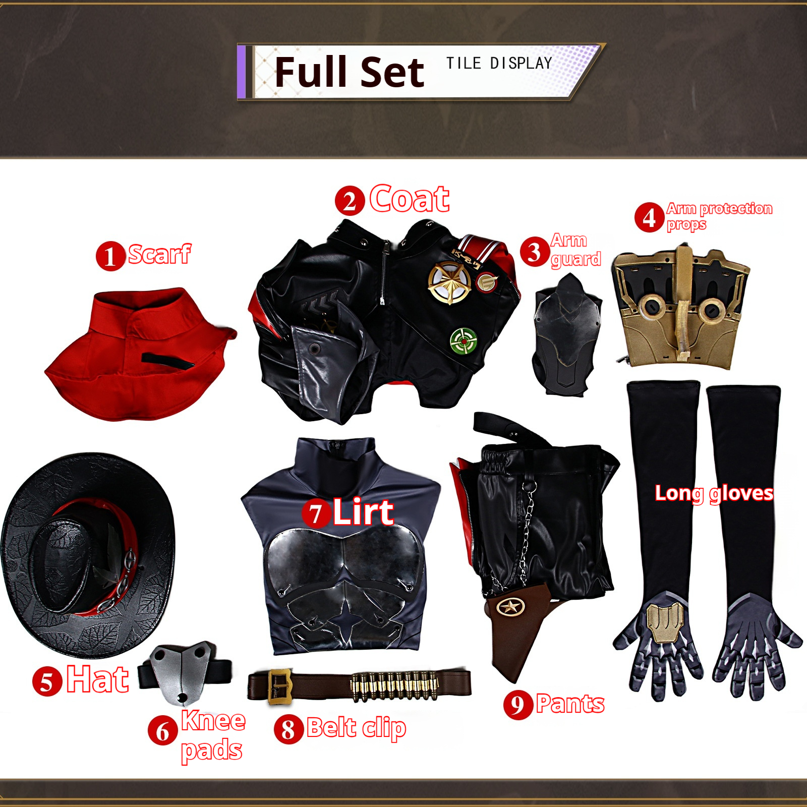 [Wetrose] Boothill Honkai: Star Rail Бутхилл Cosplay Costume Wig Full Set