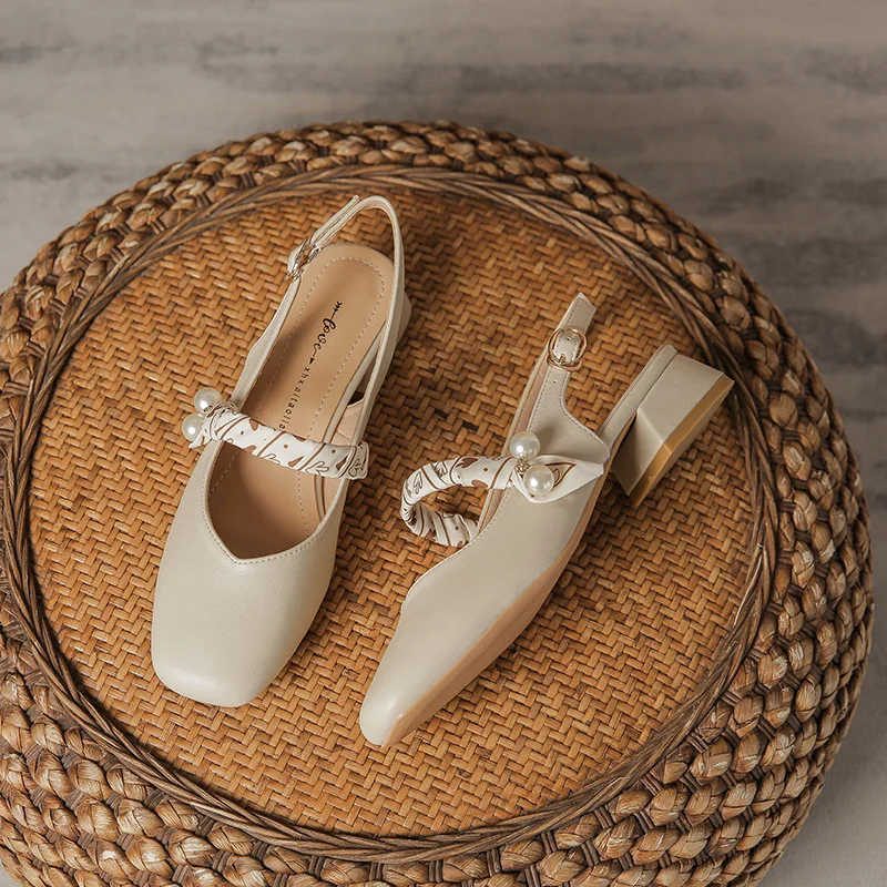 Uveng Uveng Sandals Women's New Evening Wind Gentle And Sensing Dresses In The Summer 2025 Summer With Coarse Mary Shoes