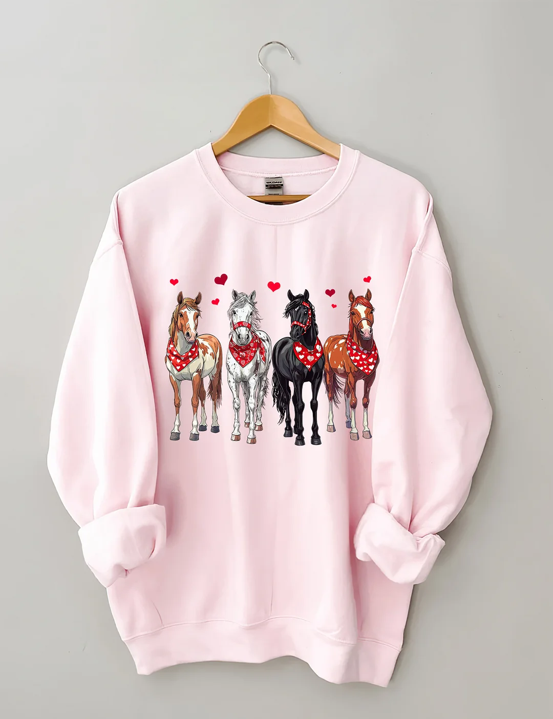 Valentine Horse Sweatshirt
