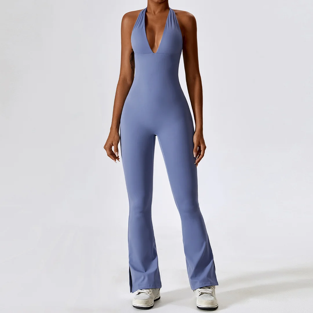 Halterneck straps female jumpsuit