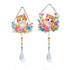 2pcs Flower Cat Diamond Painting Double-sided Crystal Window Suncatcher Craft Set Birthday Gifts Home Garden Decor Hanging Kit