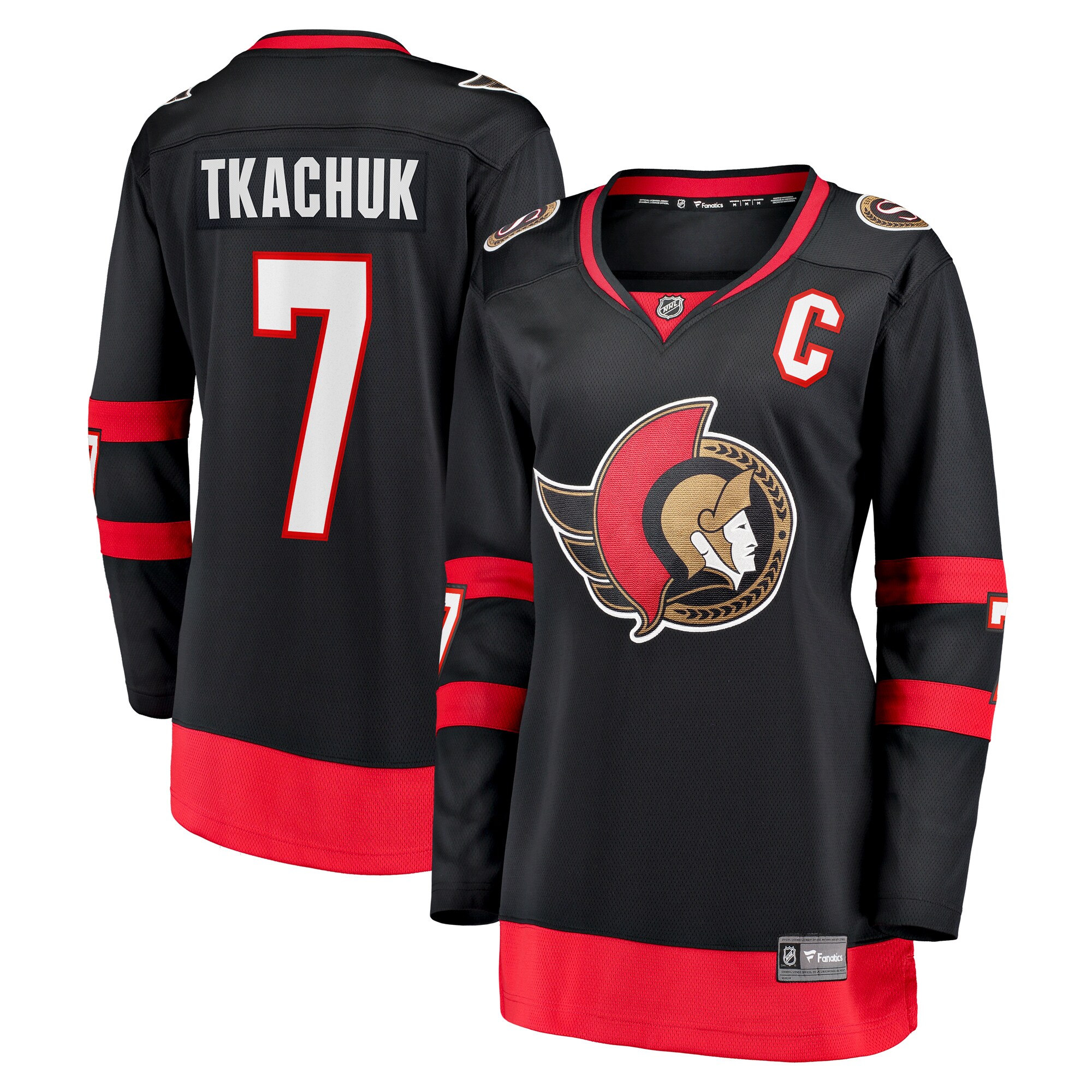 Brady Tkachuk Ottawa Senators Fanatics Women&rsquo;s Home Breakaway   Jersey &ndash; Black mysite