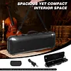 [US Local Warehouse] Carbon Composite Oblong Violin Case for 4/4 Size Shoulder Straps for Outdoor Use