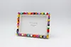 Flower Garden DIY Building Block Photo Frame Kit,Creative Handmade Assembled Photo Frame Handmade Craft Gift Home Tabletop Display Decor