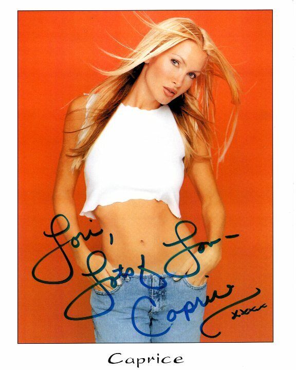 CAPRICE Autographed Signed Photo Poster paintinggraph - To Lori