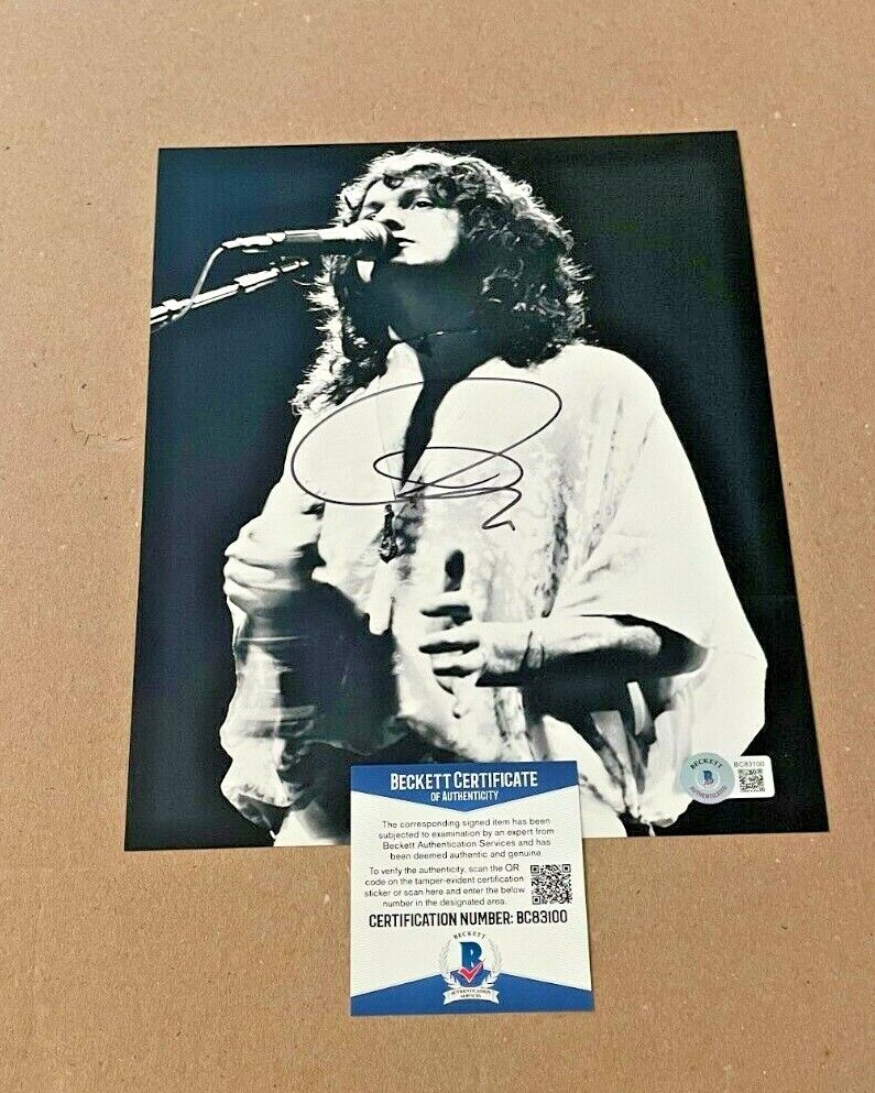 JON ANDERSON SIGNED YES 8X10 Photo Poster painting BECKETT CERTIFIED BAS #6