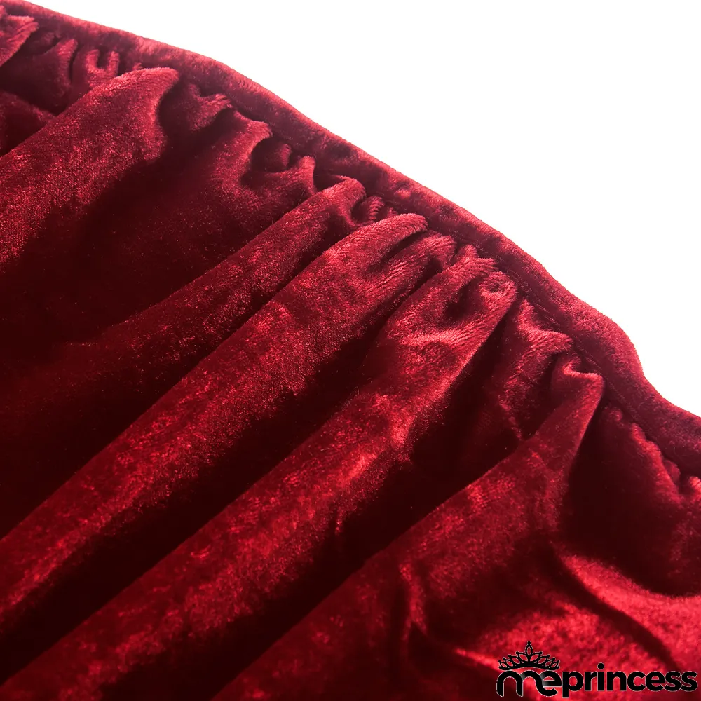 Sexy Velvet V Neck Long Sleeve Mini Dress