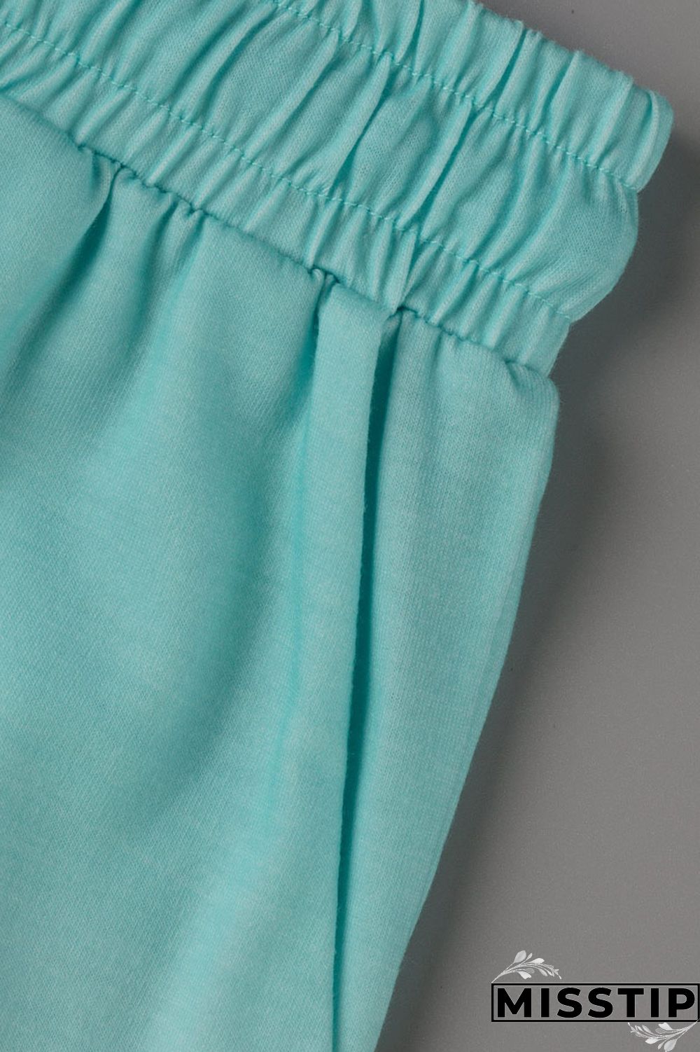 Fluorescent Green Casual Gradual Change Print Patchwork U Neck Sleeveless Two Pieces