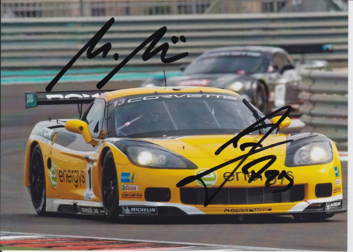 Marc Hennerici and Andreas Zuber Hand Signed 7x5 Photo Poster painting - FIA GT Championship 13.