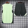 2025/2026 Real Madrid Pre-Match Training Light Green Vest+Shorts Football1:1 Thai Quality