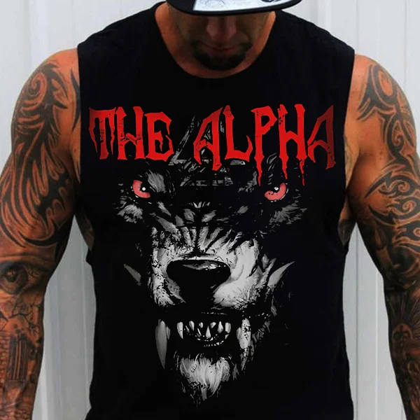 Viking The Alpha Wolf Printed Men's Vest