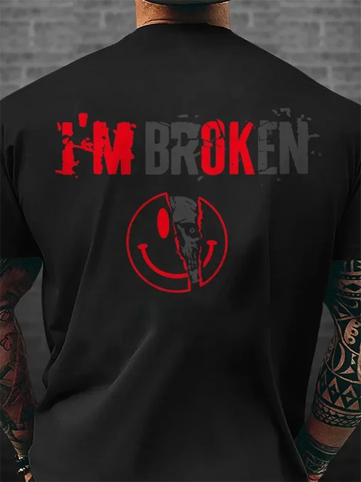 Men's Summer Trend T-shirt 3D Animal Printing Short-sleeved T-shirt-JRSEE