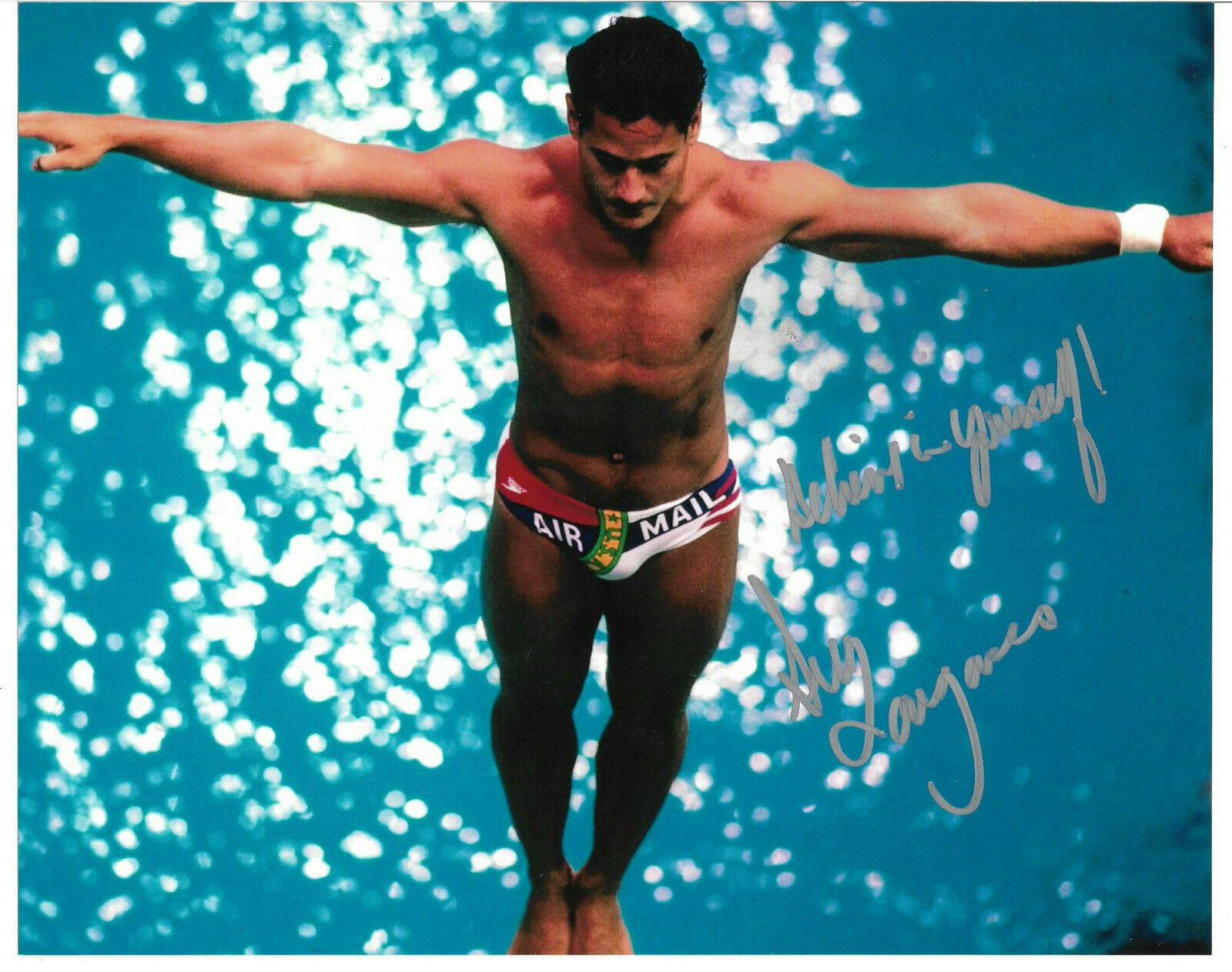 Greg Louganis Authentic Signed 8x10 Photo Poster painting Autographed, Olympics, Diving, Swim