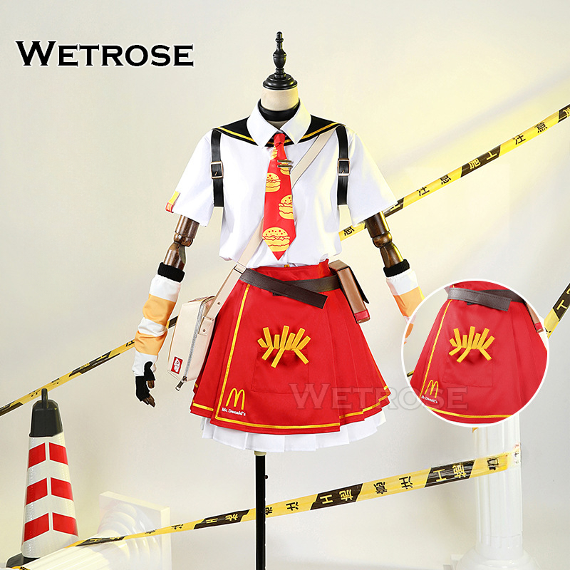 [Wetrose] In Stock Anby Demara Zenless Zone Zero×McDonald Collab Cosplay Costume Wig Full Set