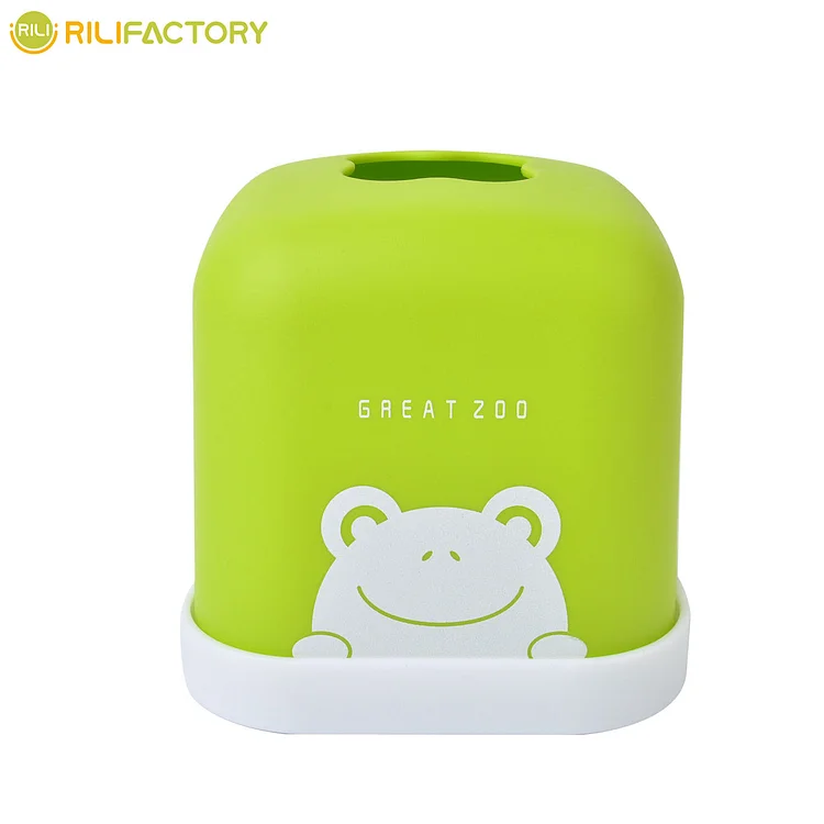 Cartoon Animal Pattern Square Tissue Box Rilifactory