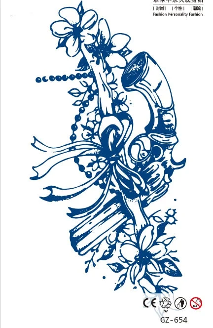 Temporary Waterproof Tattoo Stickers Ancient Chinese God of War Totem Thinker Juice Ink Men Women Girl Chest Arm Body Fake Tatoo