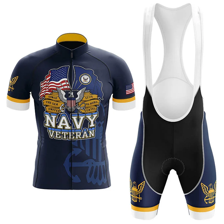 U.S. Navy Veteran Men's Short Sleeve Cycling Kit