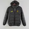2024/2025 Manchester City Black Soccer Cotton jacket（Yellow Label） 1:1 Thai Quality