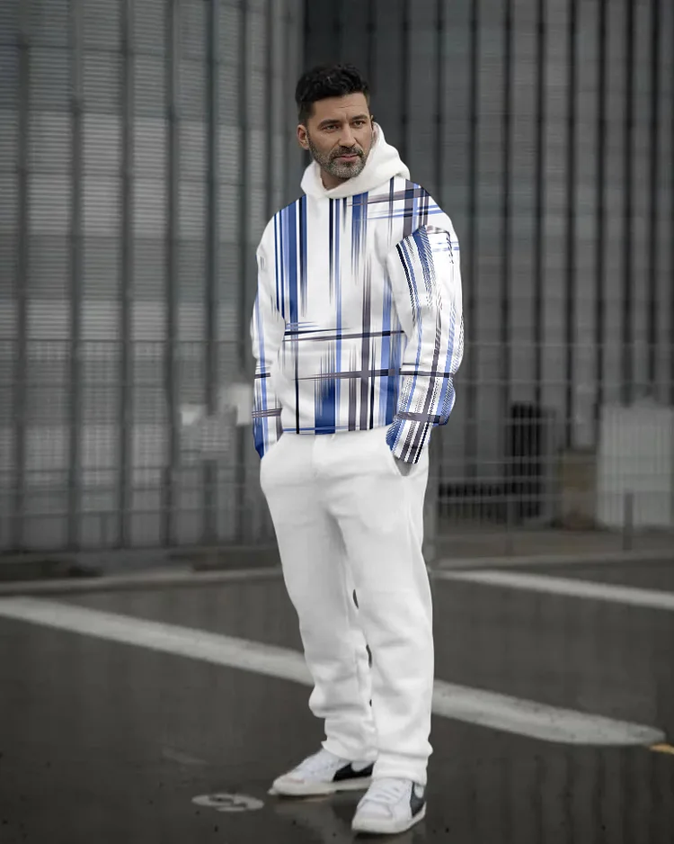 Suitmens Men's stylish printed hoodie Set 115