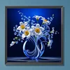 Glow-In-The-Dark Blumen - Rundbohrer Diamond Painting - 30*30cm