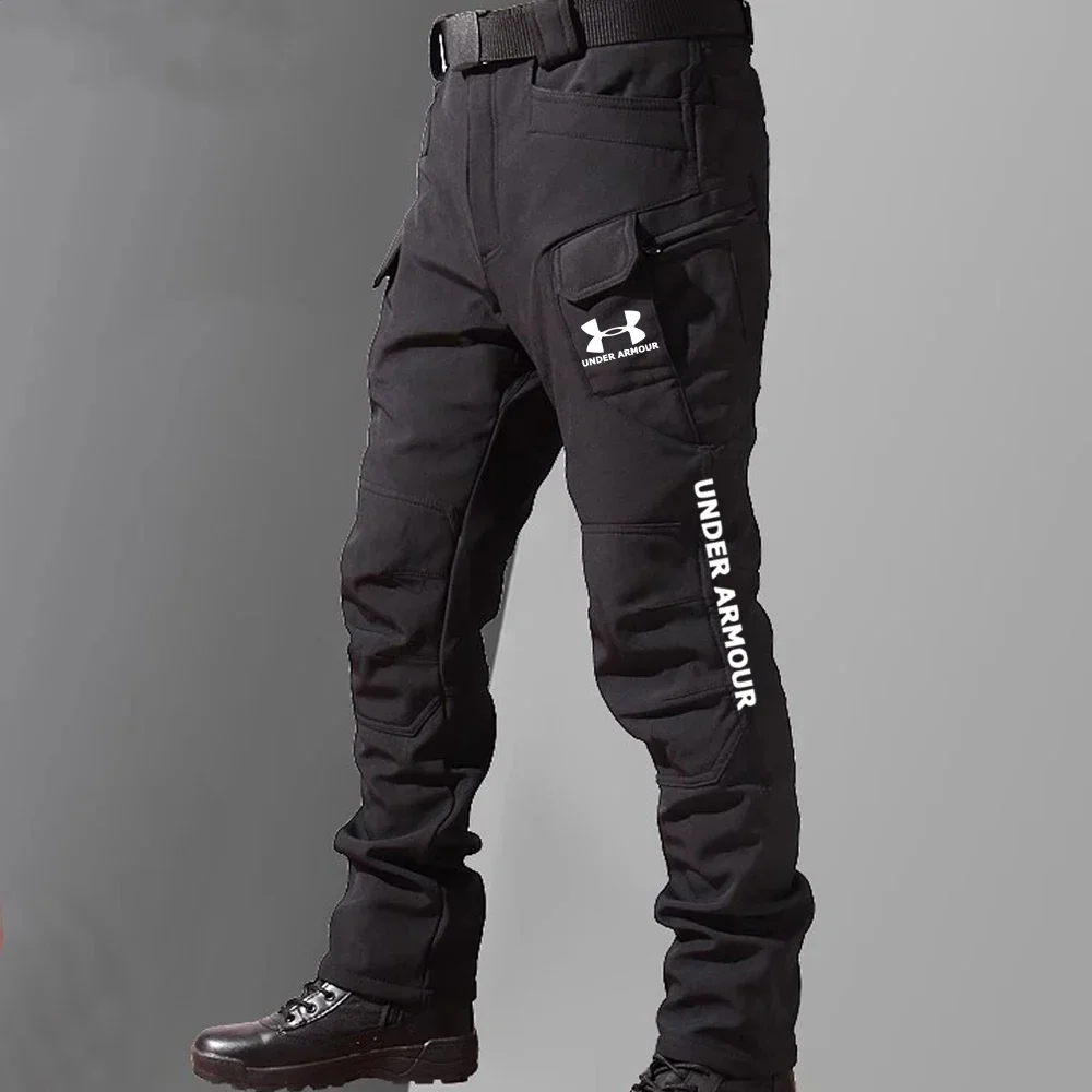 Pánský zimní taktický nepromokavý fleecový oblek s kapucí