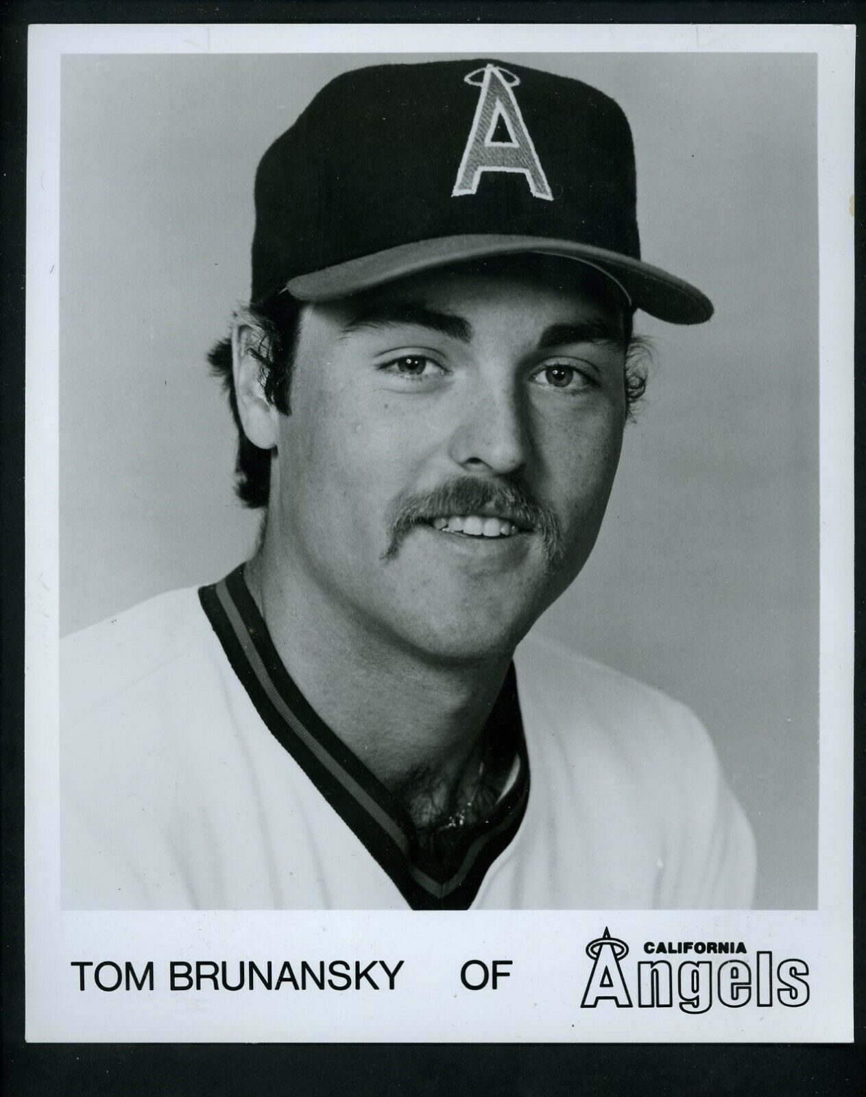 Tom Brunansky California Angels 1982 Team Issued 8 x 10 Press Photo Poster painting