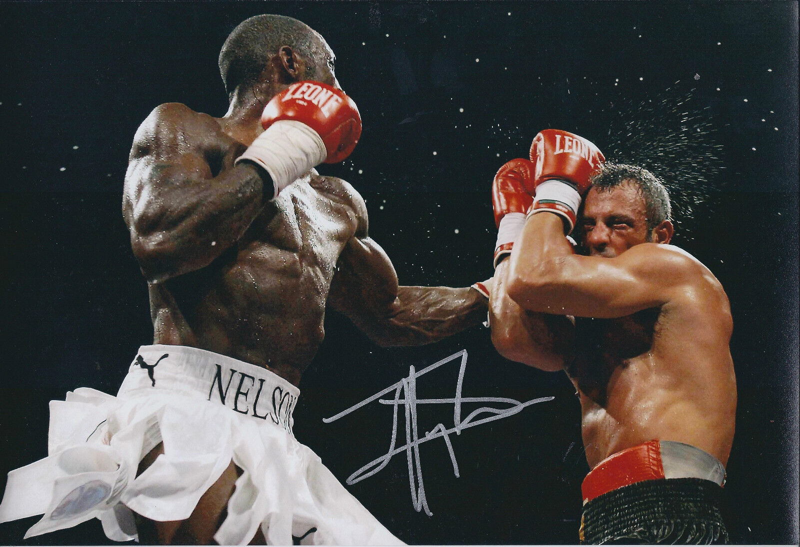 Johnny NELSON Signed 12x8 Autograph Photo Poster painting AFTAL COA SHEFFIELD Champion BOXER