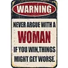 (Multi Style)Warning - Vintage Metal Signs - 30*40cm - Warning