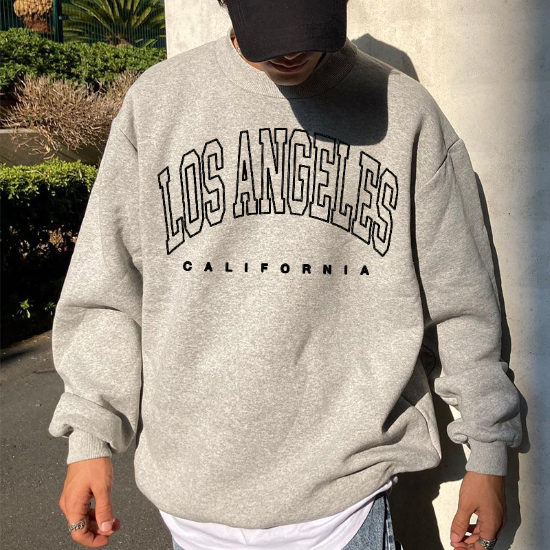 Men's Graphic Print Crew Neck Pullover Sweater / [blueesa] /