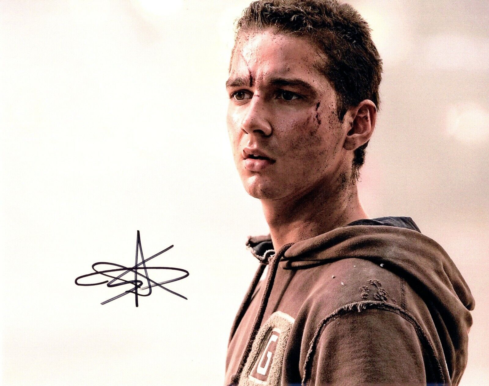 Signed Photo Poster painting of Shia LaBeouf 10x8