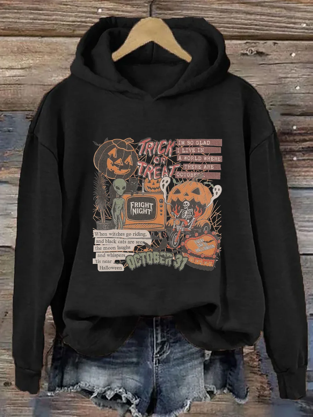 Halloween Collage Hoodie