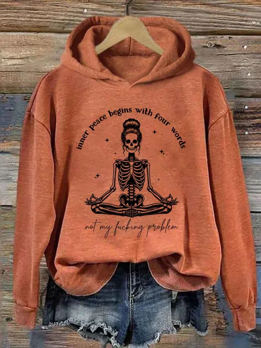 Inner Peace Begins With Four Words Hoodie