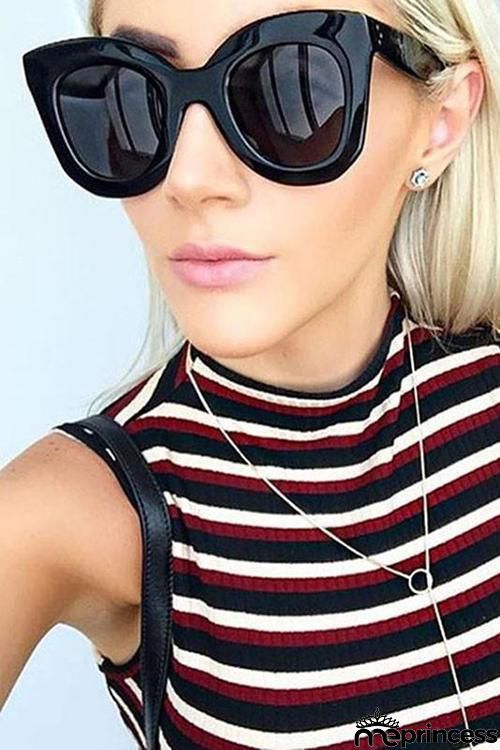 Cool Black Cat Eye Sunglasses