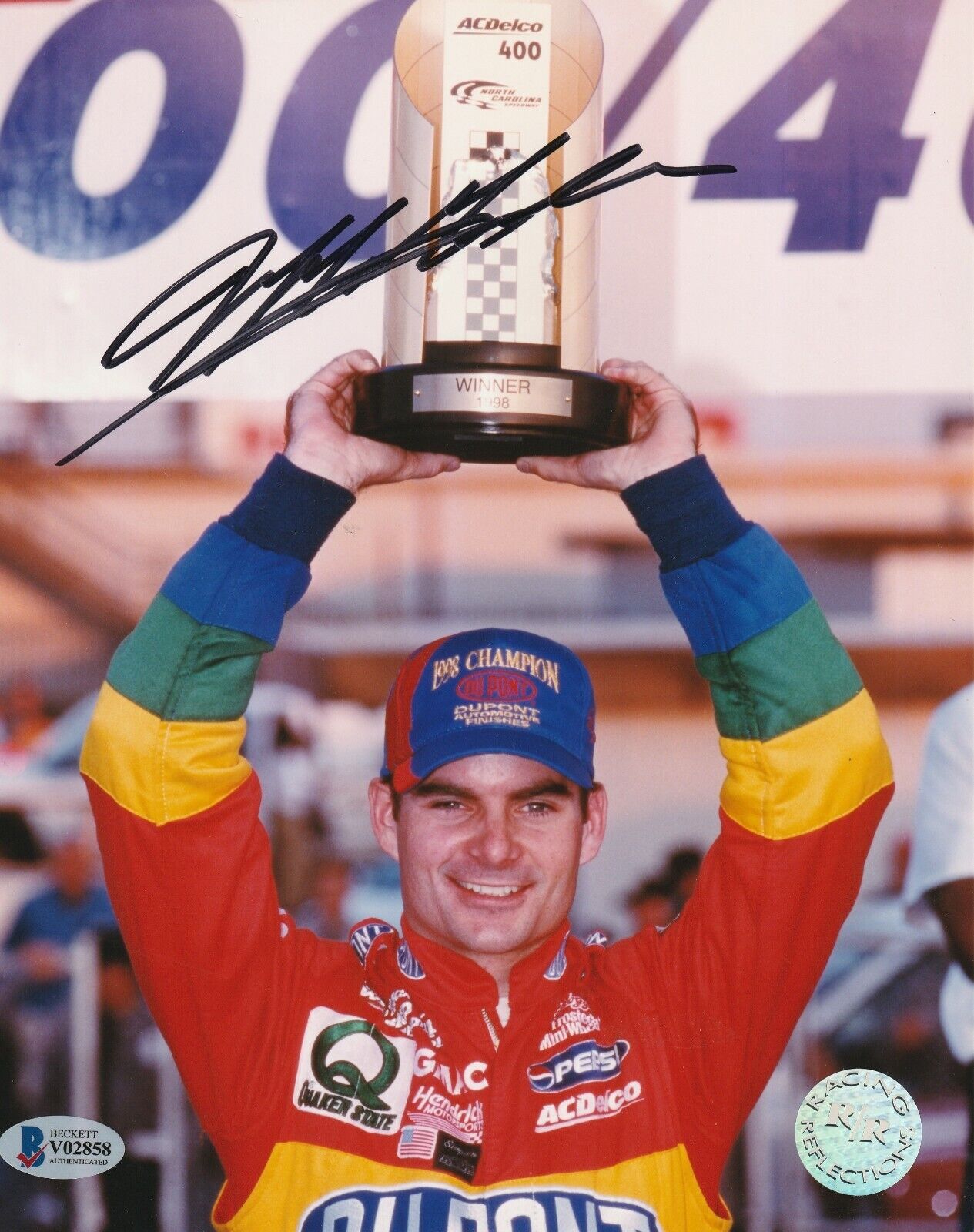 JEFF GORDON Signed 8x10 Photo Poster painting w/ Beckett COA