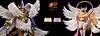 Holy Angemon & Angewomon - Digimon Resin Statue - Tyrannosaurus Rex Studios