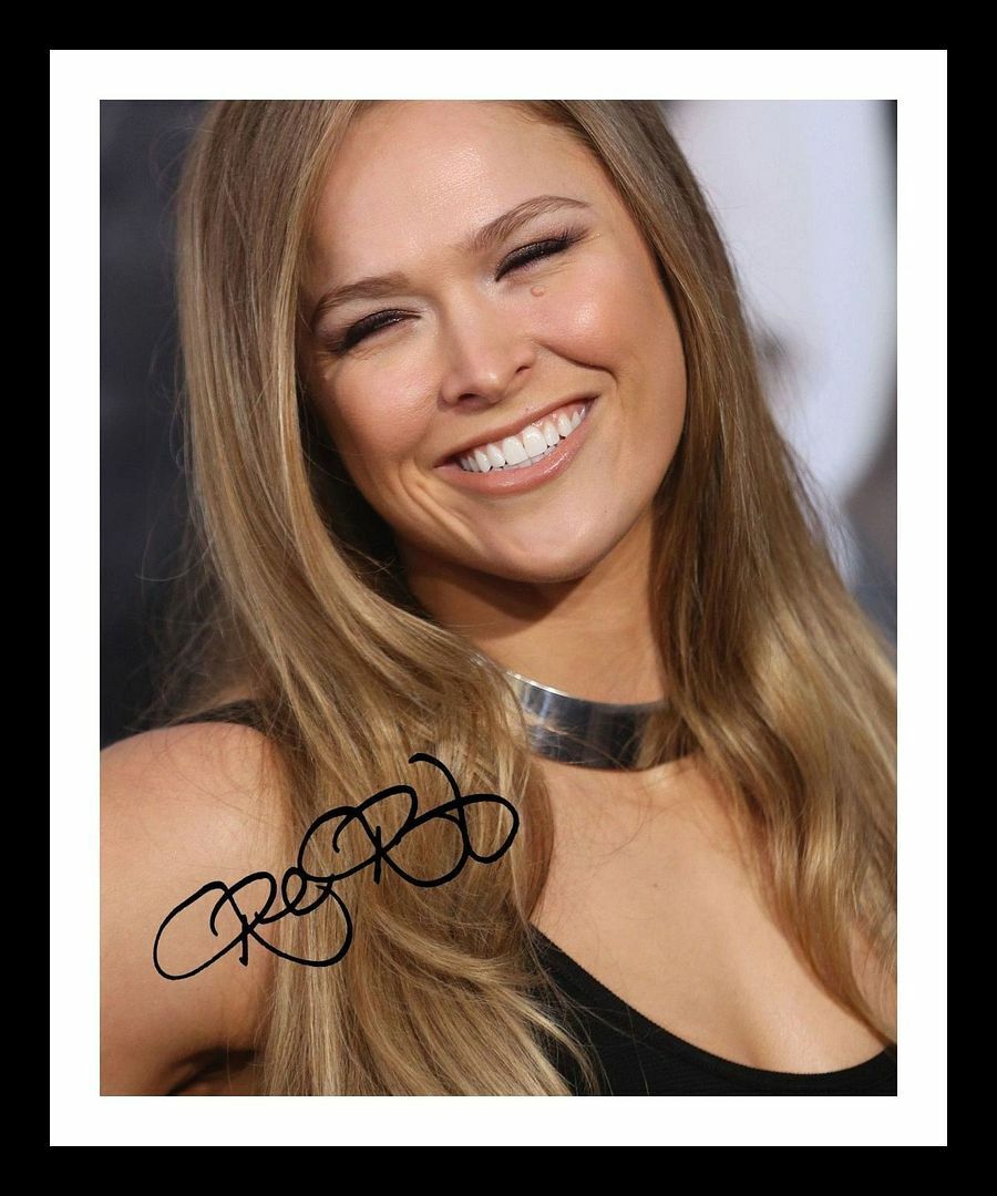 Ronda Rousey Autograph Signed & Framed Photo Poster painting 6