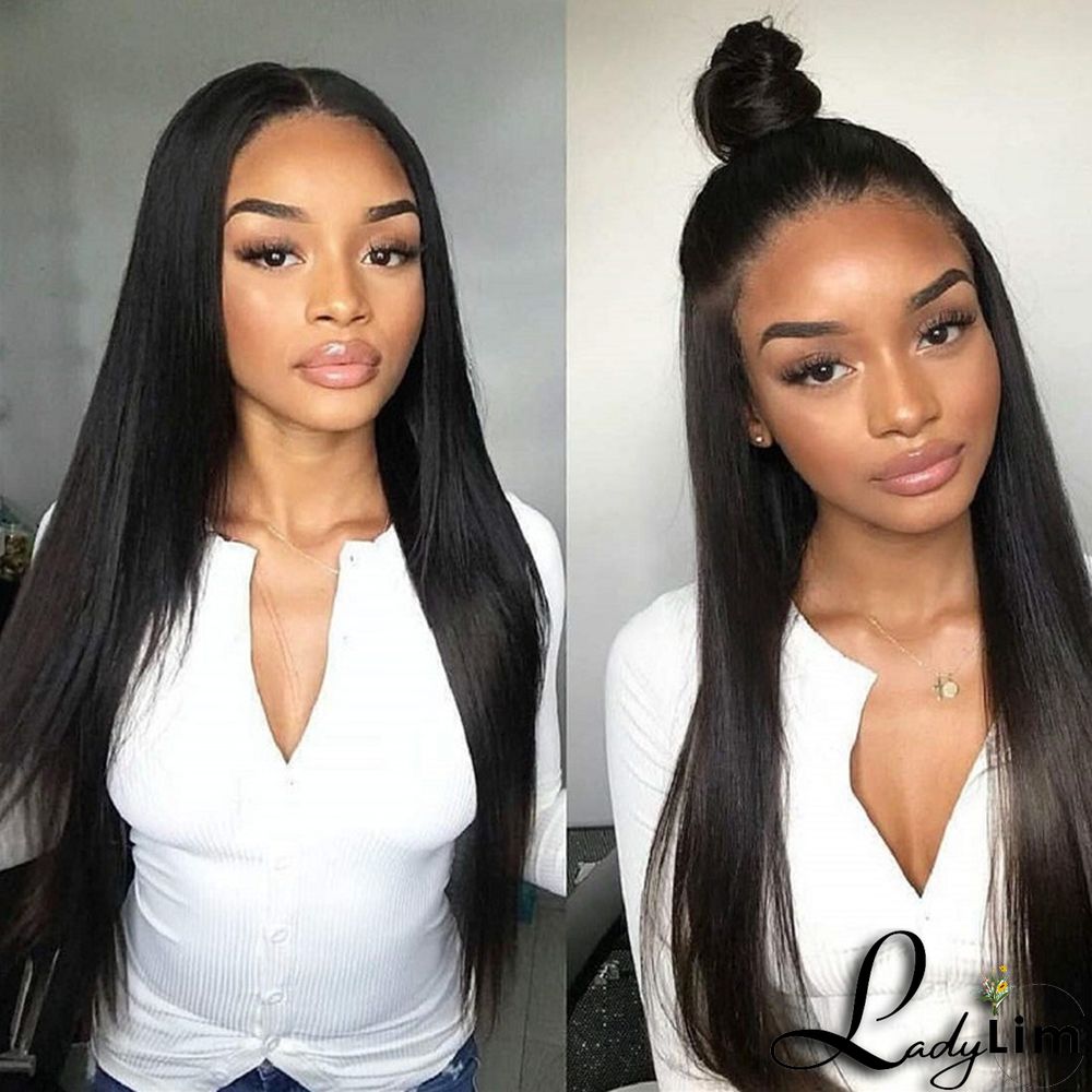 Black Fashion Casual Style Straight Lace Front Wigs for Black Women